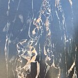 Extension table in Formica black marble year 60