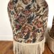 Pair of antique tapestry toad armchairs