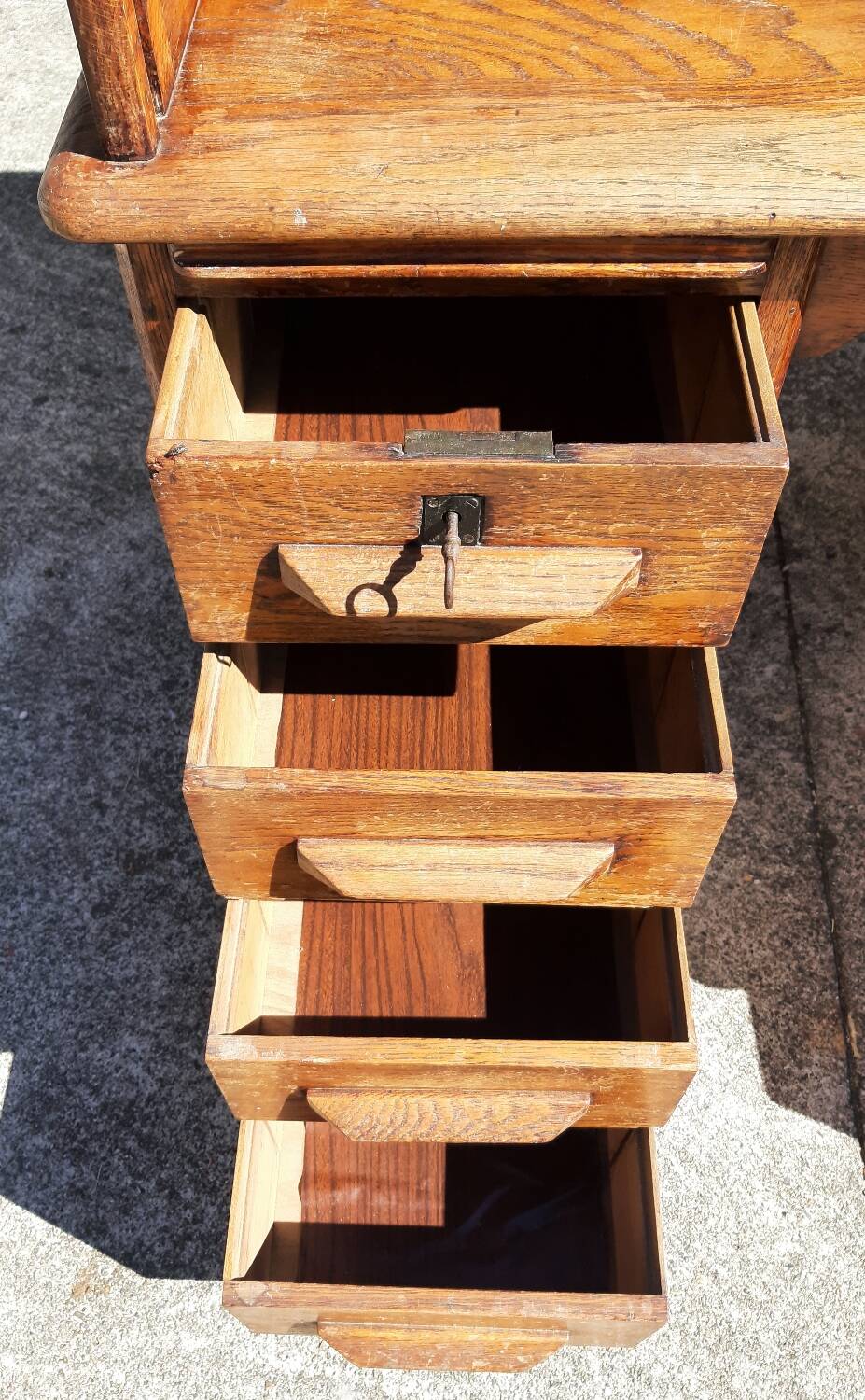 American "Roll Top" desk in oak.