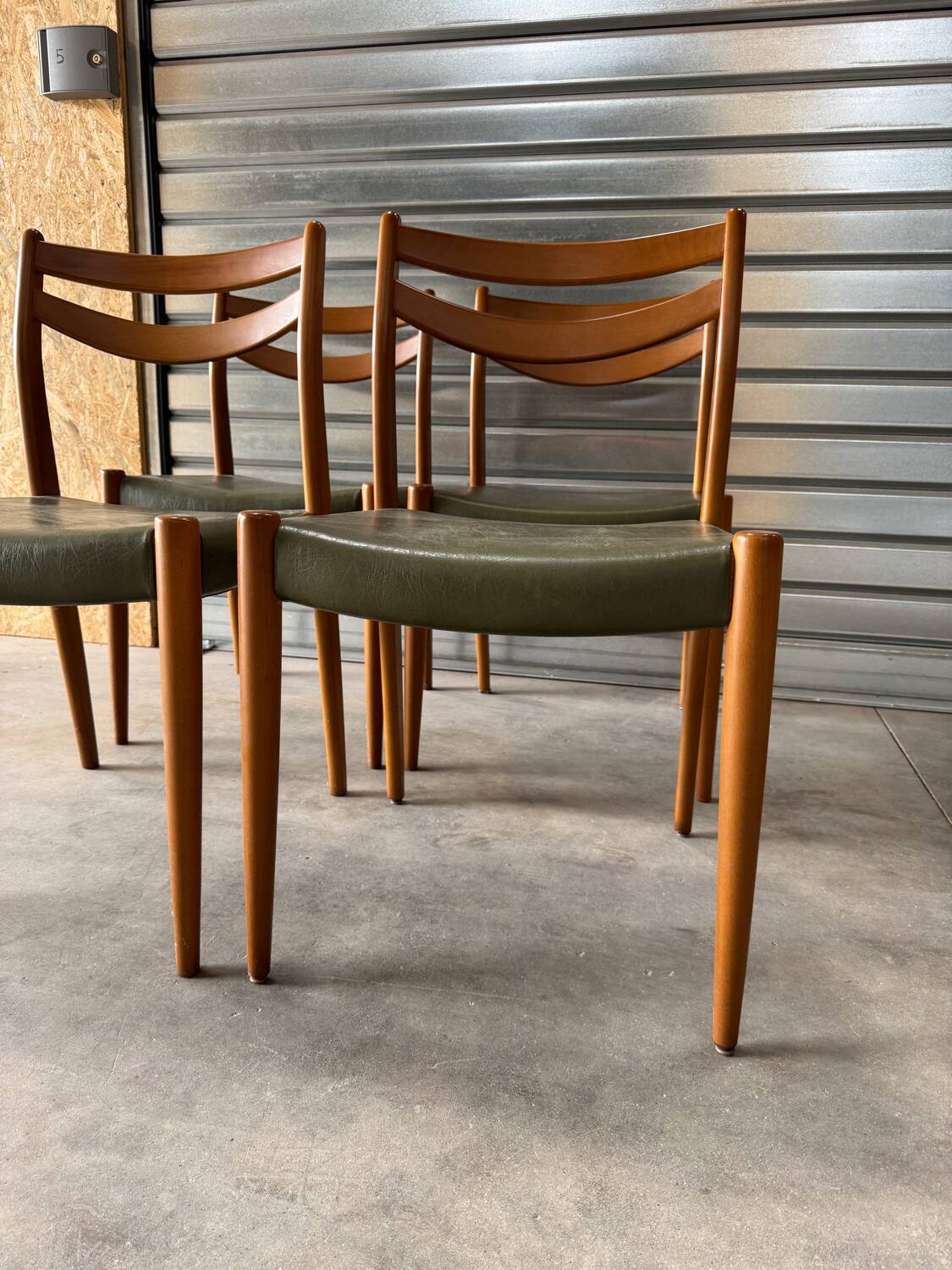 4 Scandinavian style chairs from the 1970s