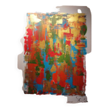 Abstract painting by decorator Erik Huet Alvarez