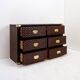 Vintage coastal woven rattan chest of drawers