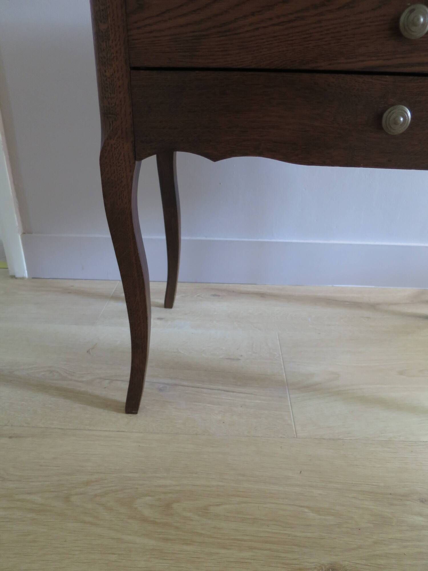 Vintage - Charming work table - Small chest of drawers/dressing table - Louis XV style - Cabriole legs - 2 drawers