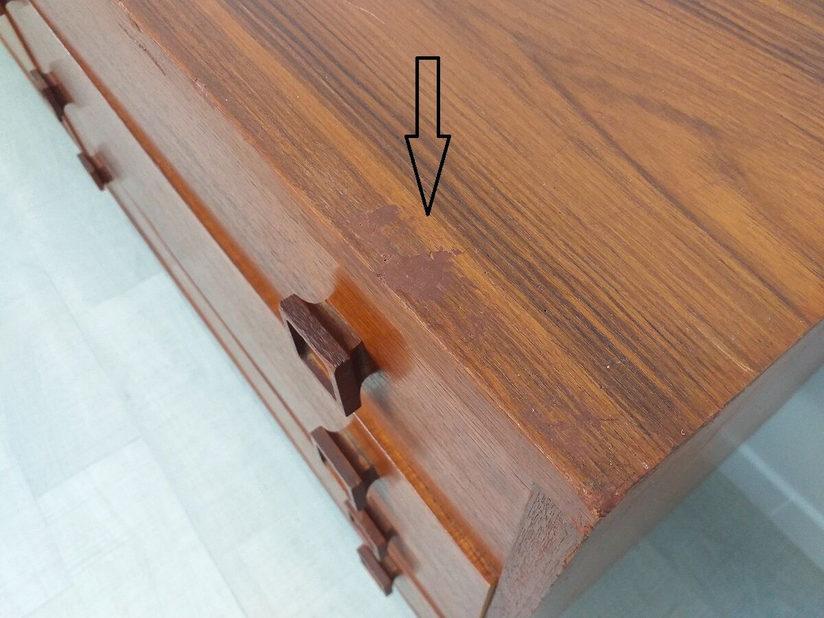 Modernist 60s vintage Scandinavian teak sideboard