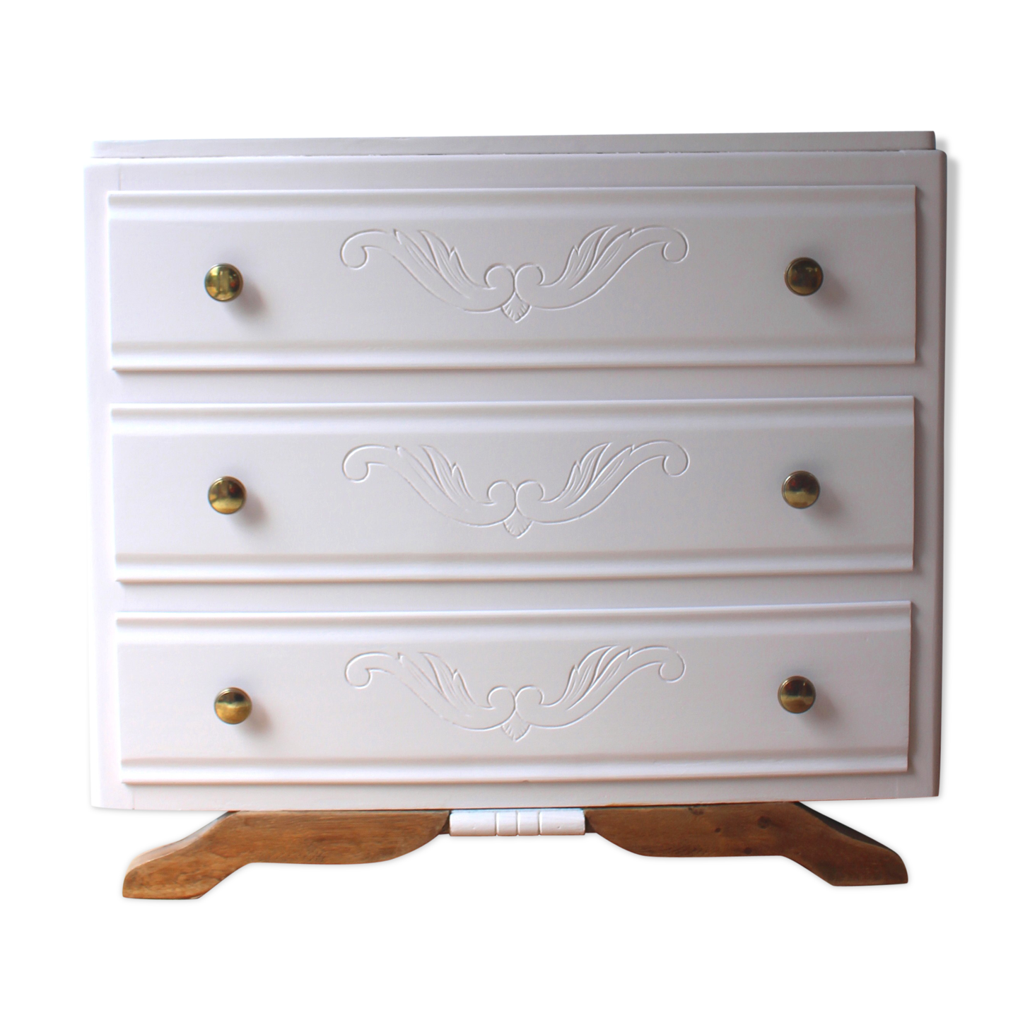 Commode années 60 rose poudré