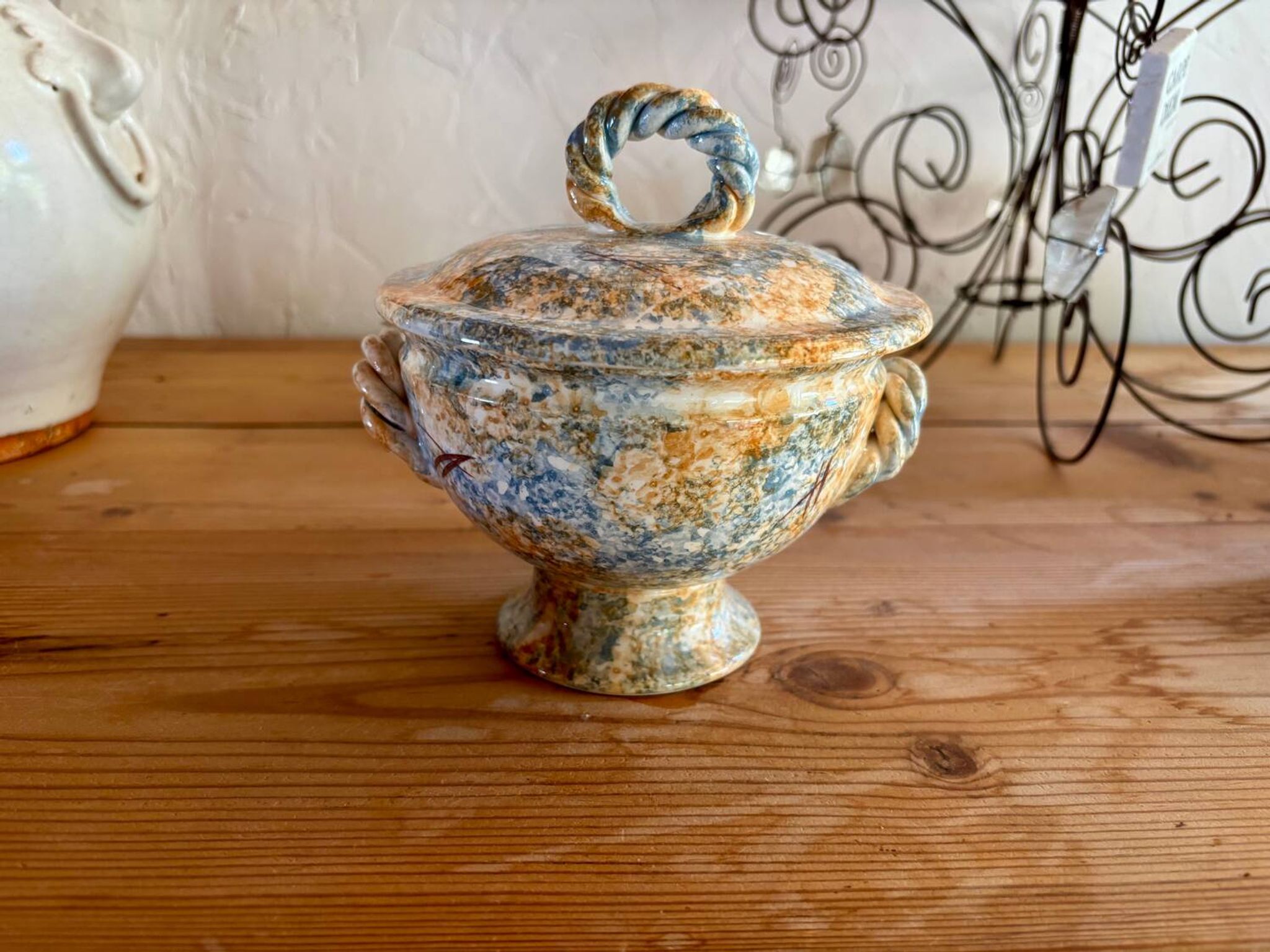 Sucrière / Bonbonnière vintage Vallauris