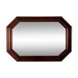Hexagonal wooden mirror, 1950 70x49cm