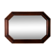 Hexagonal wooden mirror, 1950 70x49cm