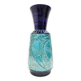 Postmodern Blue and Teal Ceramic Vase