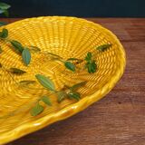 Vallauris Style Braided Effect Ceramic Dish
