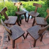Aranjou chairs in light elm set of 6