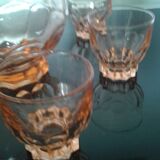 Set of 7 port glasses including a carafe