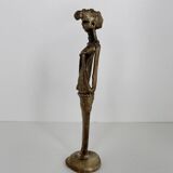 Ancienne statuette femme art africain