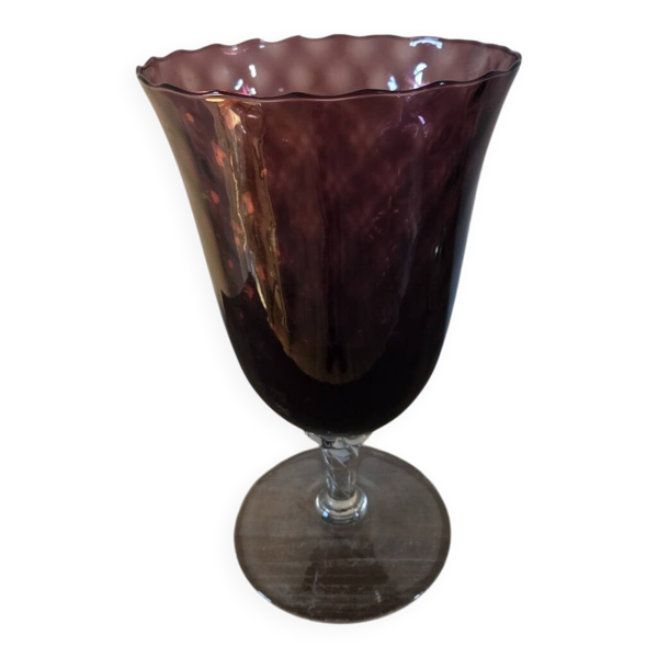 Vase en verre soufflé, Empoli 1960