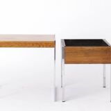 Vintage set, side table + flowers pot table, 1960s