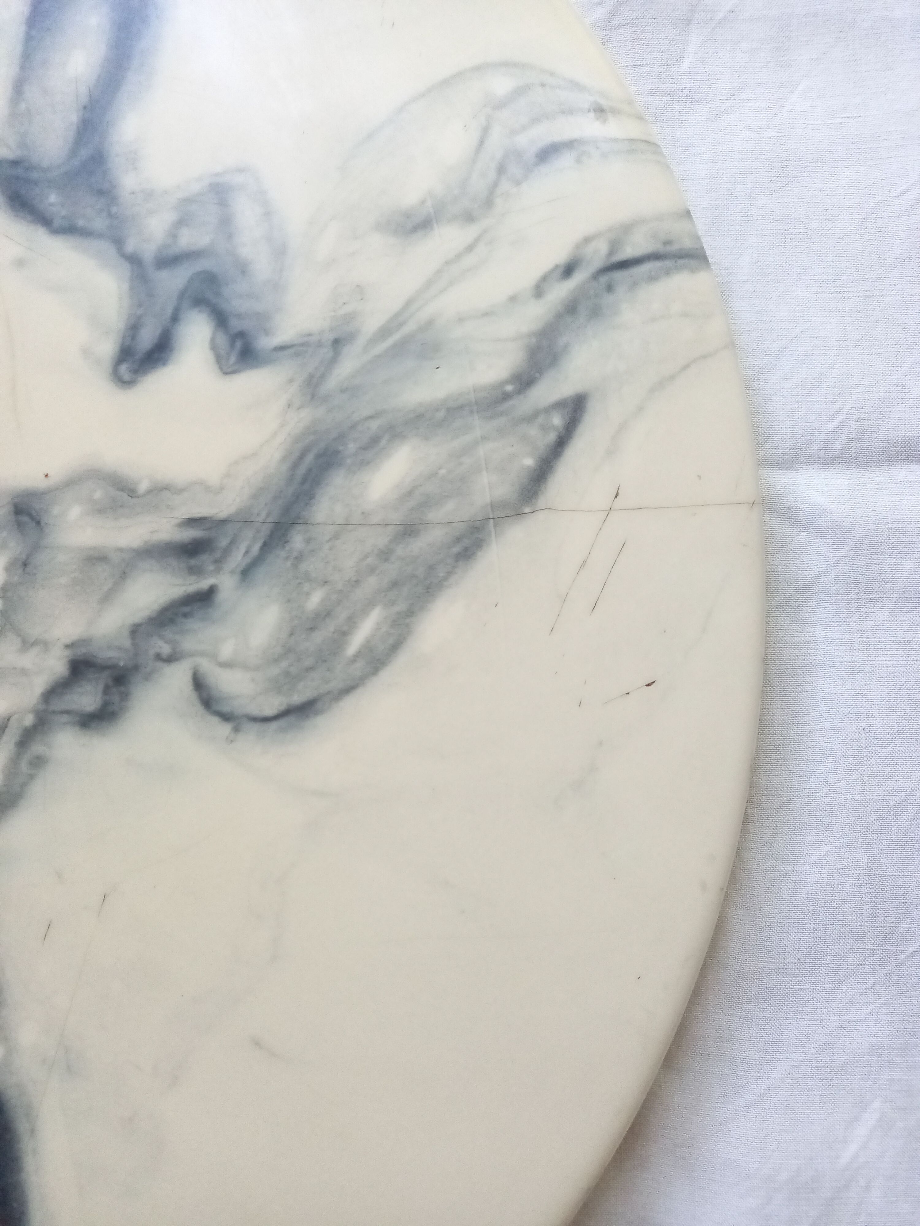 White marble coffee table from the 70s