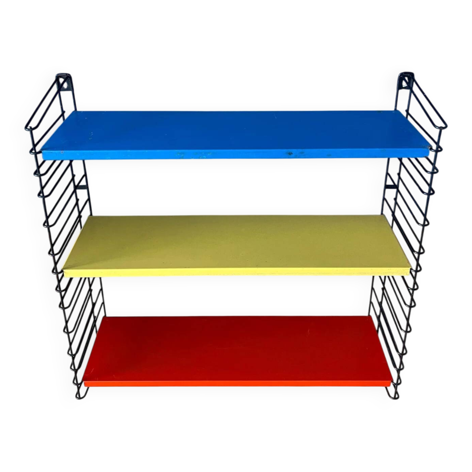 Tomado modular wall system - shelves - rack - unit in blue, yellow and red