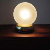 Vintage bubble glass globe lamp