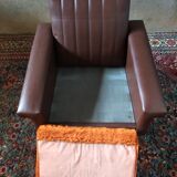 Vintage armchair in skaï