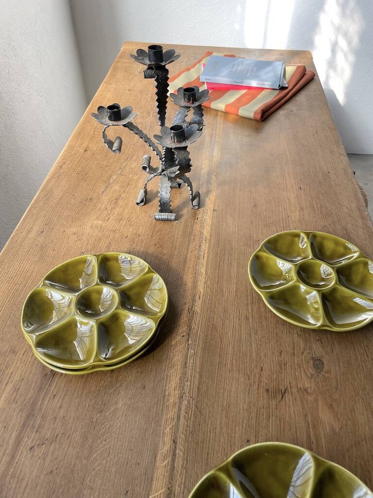 Oak farm table 220 cm