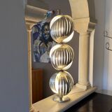 Large Henri Mathieu kinetic lamp. 1970.