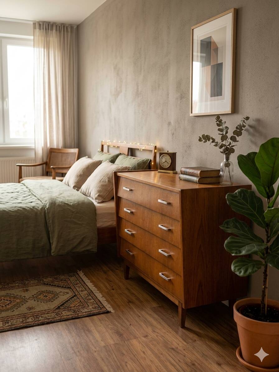 Vintage teak commode from the 1960s.