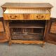 Buffet bas ancien en bois massif XVIII