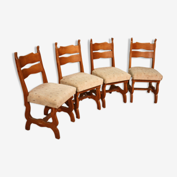 Set of 4 chairs rustic