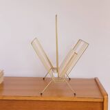 Vintage golden magazine rack