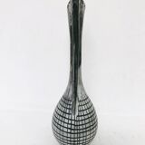 Vintage grey ceramic bud vase, 1970