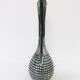 Vintage grey ceramic bud vase, 1970