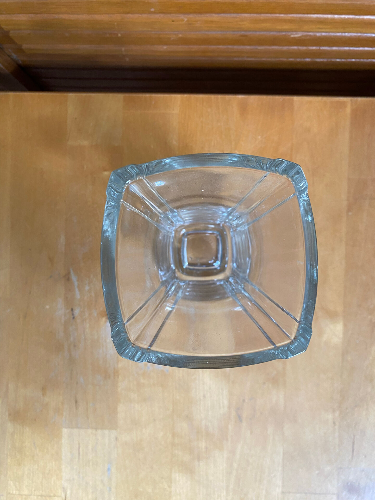 Vintage luminarc academy model glass moulded vase made in france