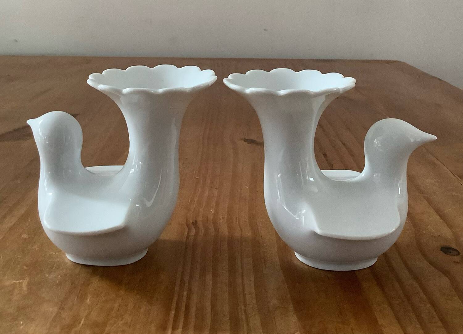 Pair of Bareuther Waldsassen porcelain vases
