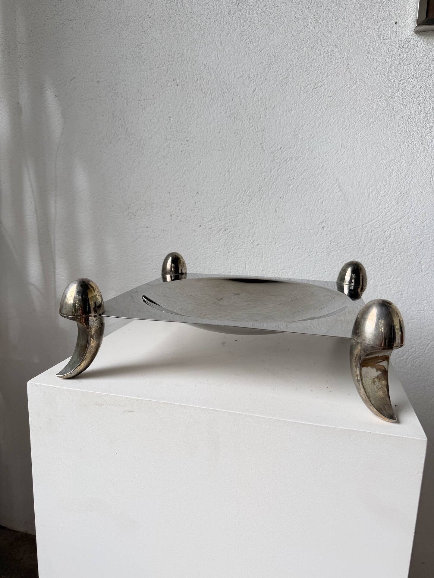 Silver-plated fruit bowl