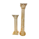 Colonnes en bois sculptées chapiteau corinthien