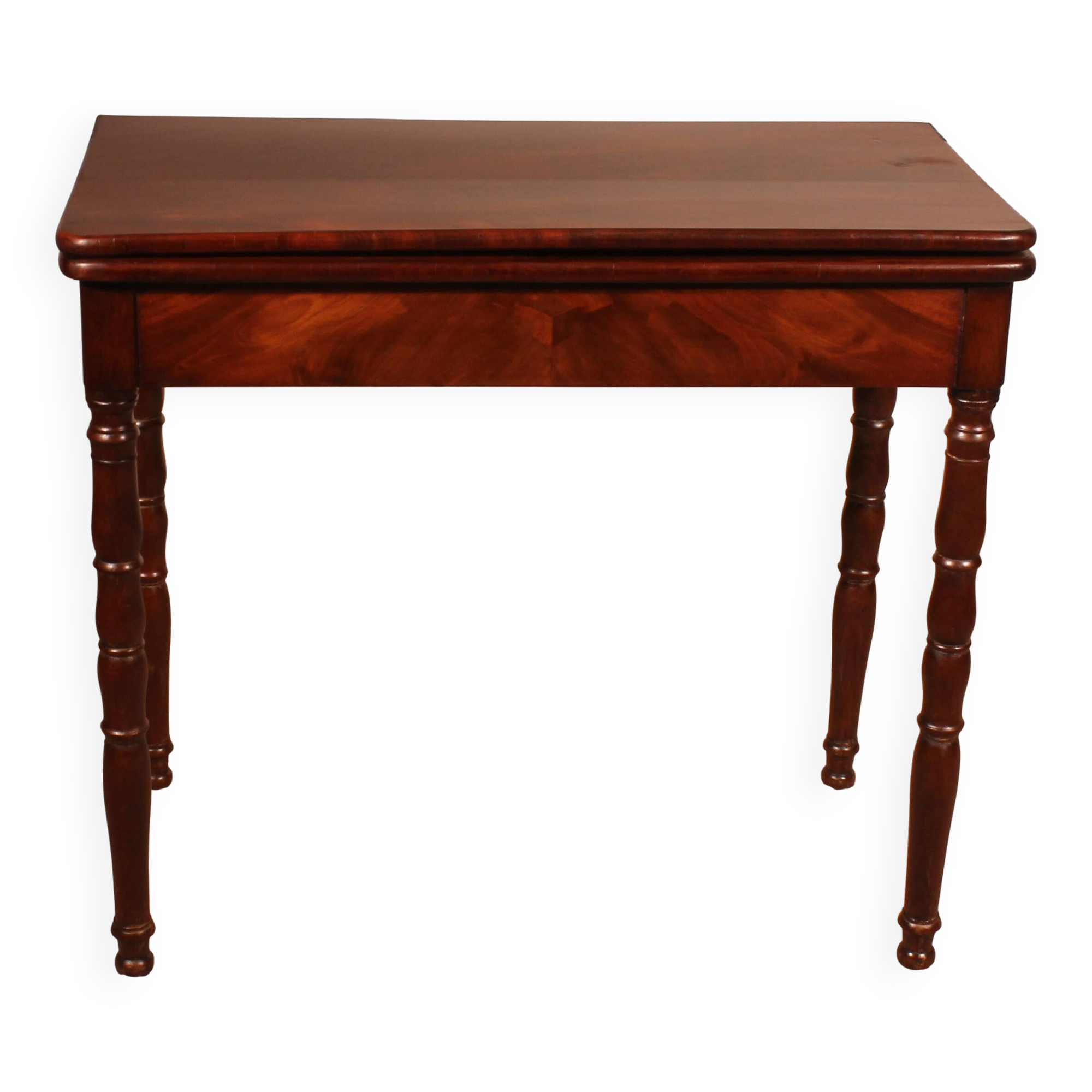 Table à jeux du 19° siècle en acajou