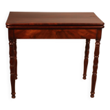 Table à jeux du 19° siècle en acajou