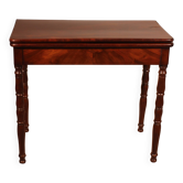 Table à jeux du 19° siècle en acajou