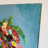 Large painting "Bouquet of flowers" - 95,5x135 cm
