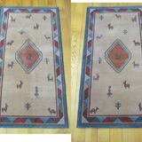Pair of 60 x 120 Peruvian wool rugs