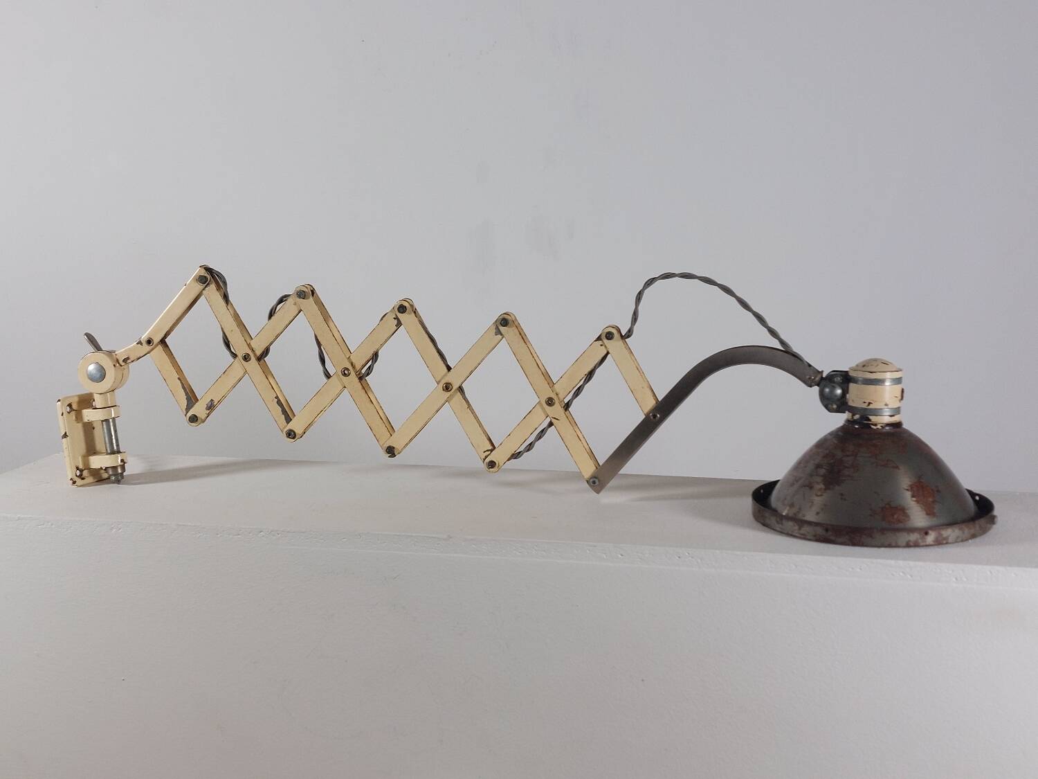 Lampe murale à ciseaux extensible vintage industriel