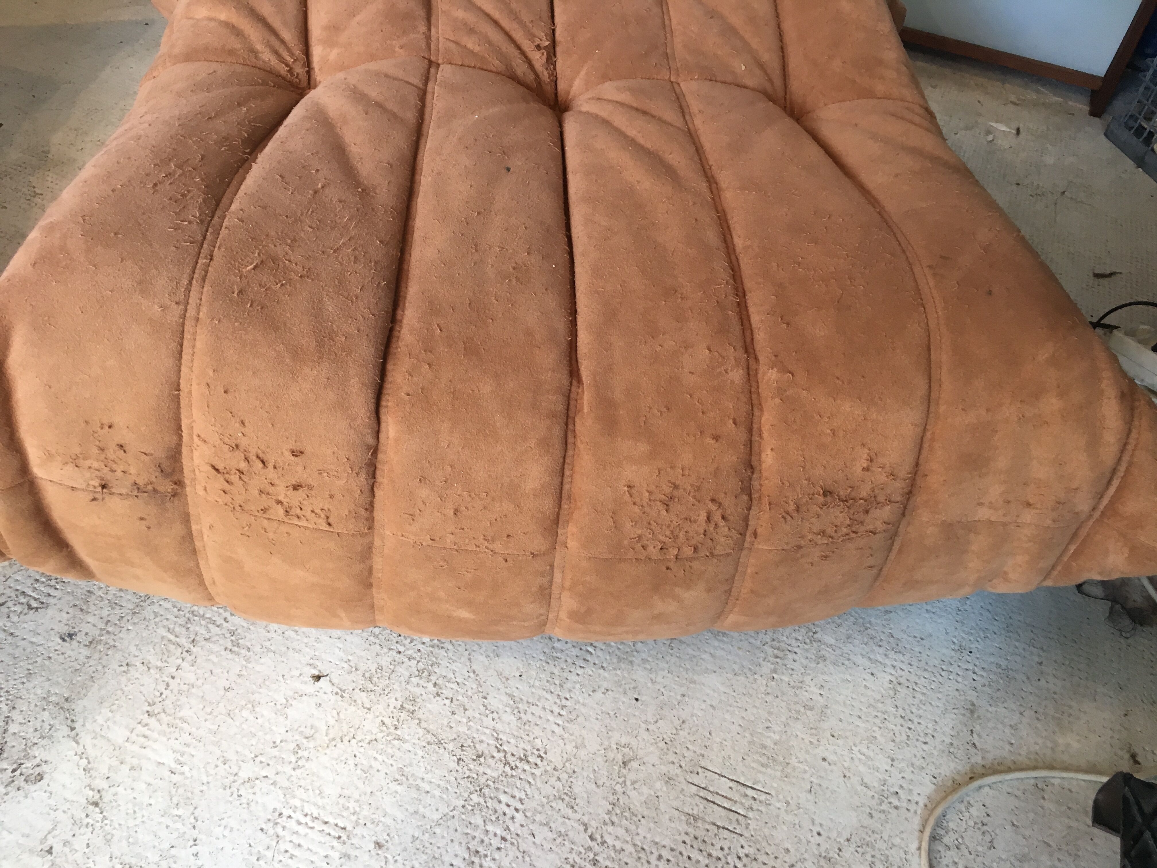 Togo Ligne Roset armchair and pouf