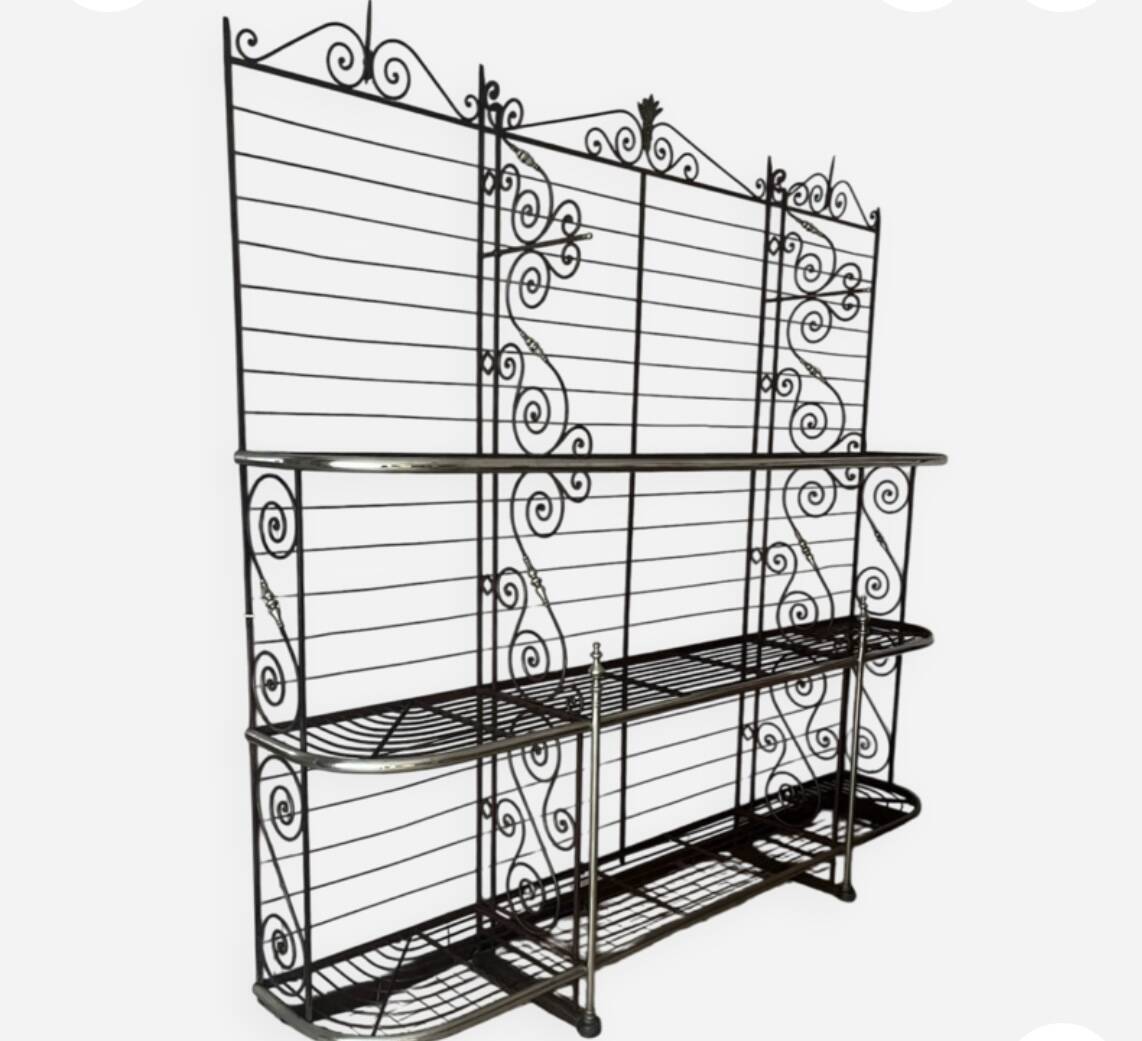 Wrought iron bread box