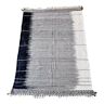 Black and white wool kilim rug 240 x 156
