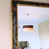 Large Vintage Beveled Panoramic Mirror
