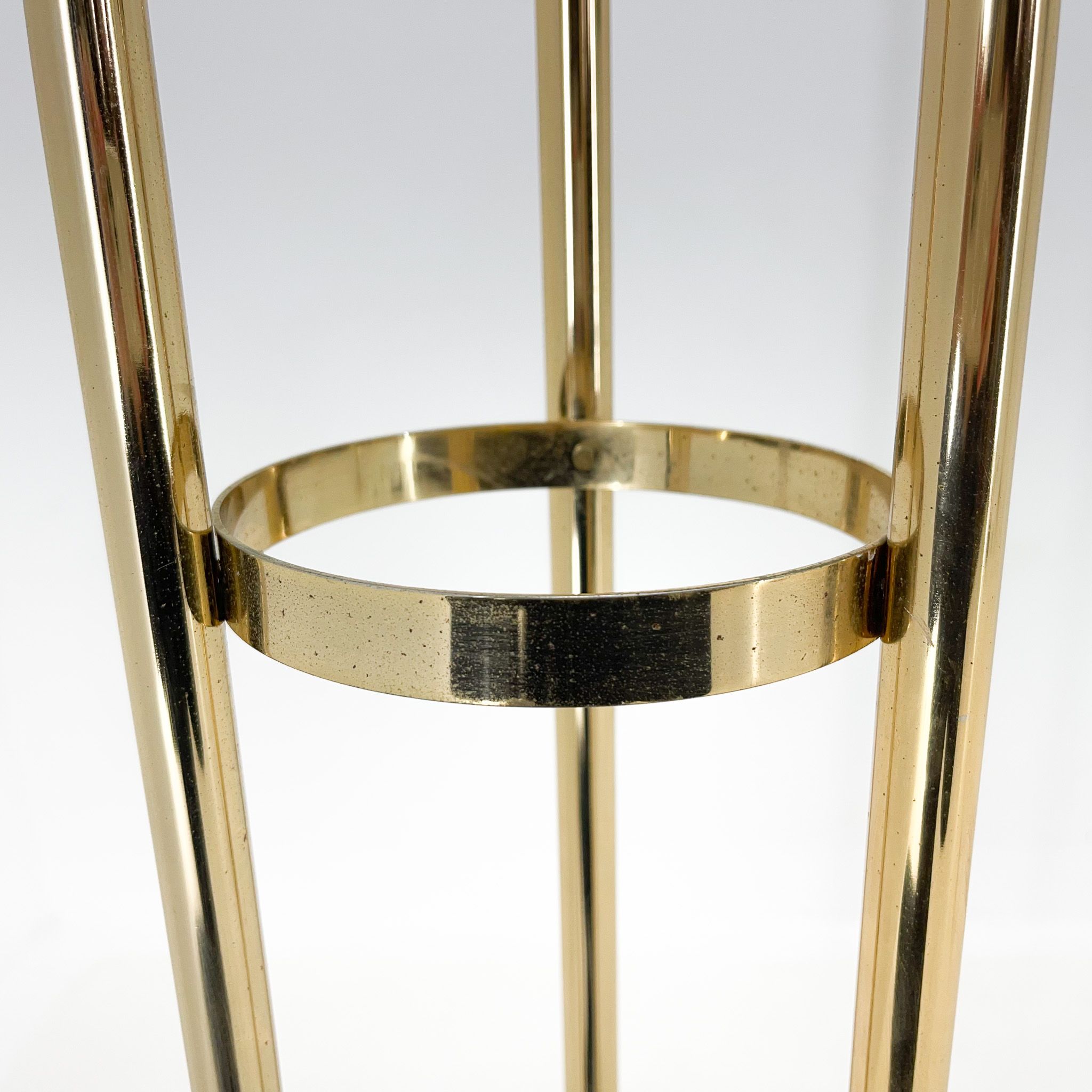 1970's italian metal & glass floor lamp