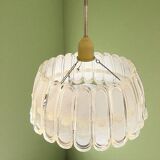 Mid century modern plexiglass chandelier 1970s