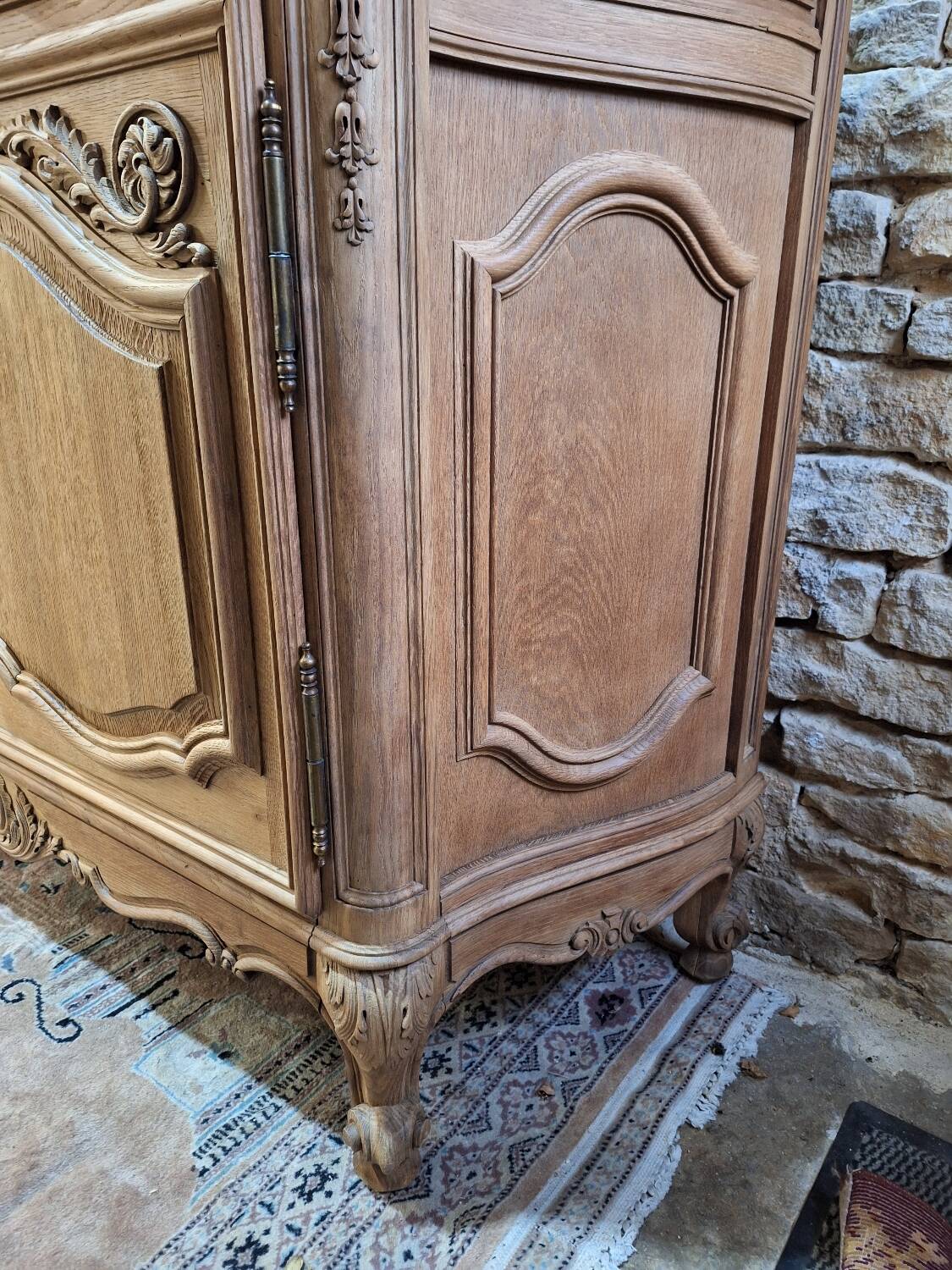 Louis XV style sideboard in solid oak