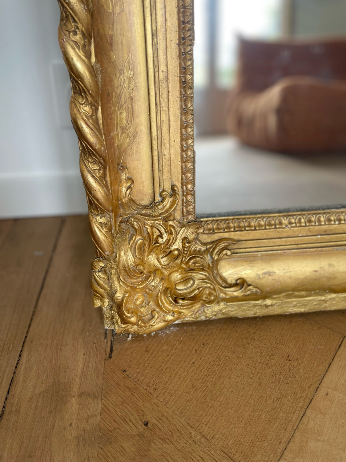 Very large mirror Louis Philippe 178x 104 cm