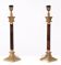 Set brass column table lamps 1970s de knudt belgium